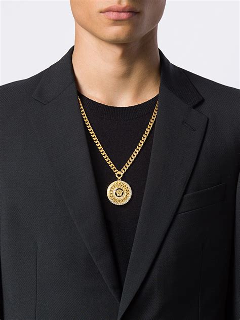 icon chain necklace versace|farfetch Versace pendants.